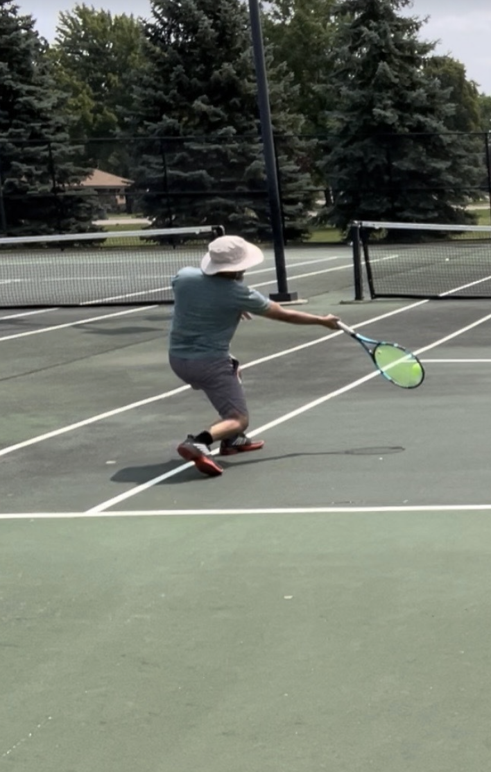 Tennis lessons with Kabir